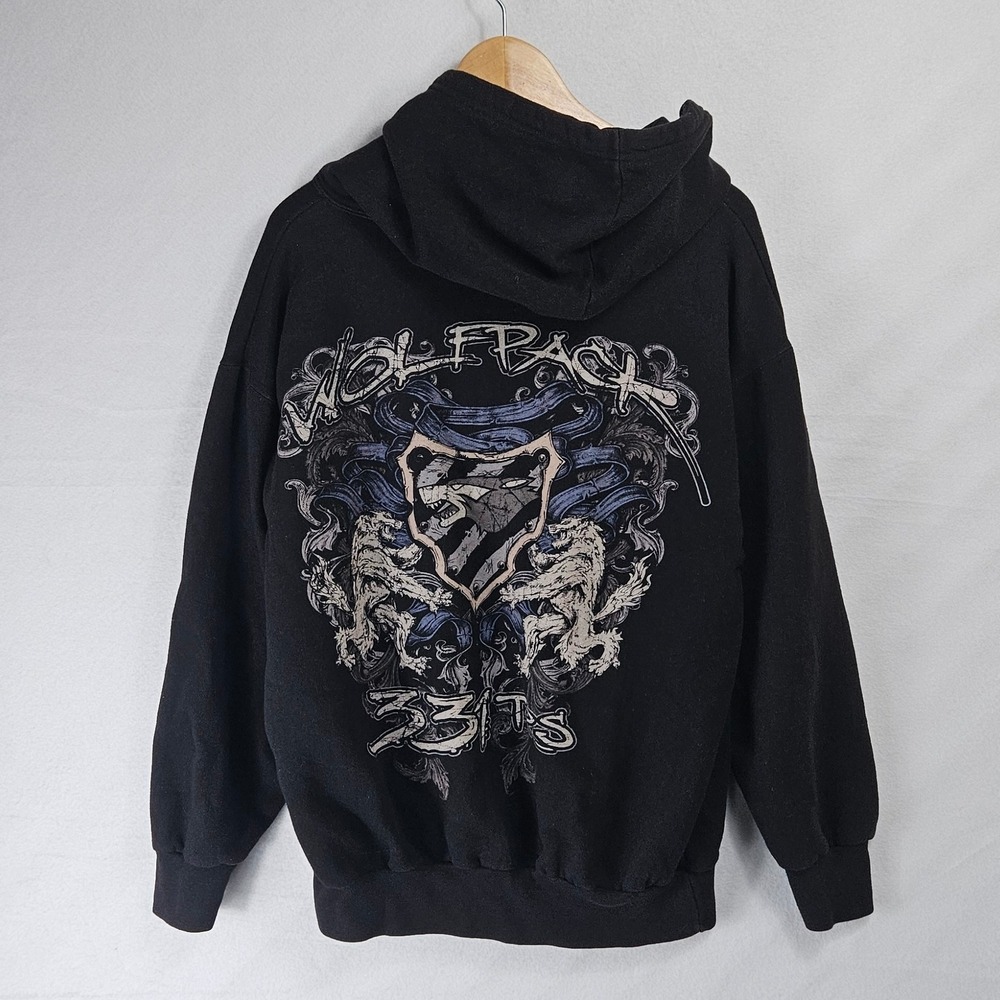 Jon Lauren Wolfpack 331 TRS‎ Graphic Hoodie Sweatshirt Black Men's Large - Picture 6 of 10